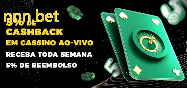 Promoções do cassino ao Vivo nnn.bet